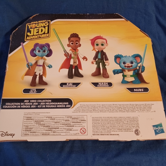 Disney Young Jedi Adventures 4 figurines set with 3 sabers NIB (081524A) - Picture 4 of 4